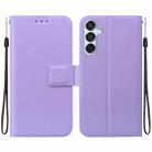For Samsung Galaxy M15 / F15 Ultra-thin Voltage Magnetic Buckle Leather Phone Case(Purple) - 1