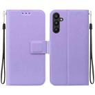 For Samsung Galaxy M34 5G / F34 5G Ultra-thin Voltage Magnetic Buckle Leather Phone Case(Purple) - 1