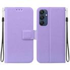 For Samsung Galaxy M35 Ultra-thin Voltage Magnetic Buckle Leather Phone Case(Purple) - 1