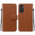 For Samsung Galaxy M55 Ultra-thin Voltage Magnetic Buckle Leather Phone Case(Brown) - 1