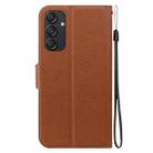 For Samsung Galaxy M55 Ultra-thin Voltage Magnetic Buckle Leather Phone Case(Brown) - 3