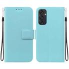 For Samsung Galaxy M55 Ultra-thin Voltage Magnetic Buckle Leather Phone Case(Green) - 1