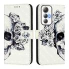 For Cubot Max 5 3D Painting Horizontal Flip Leather Phone Case(Skull) - 2
