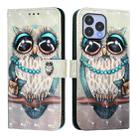 For Cubot P80 3D Painting Horizontal Flip Leather Phone Case(Grey Owl) - 2