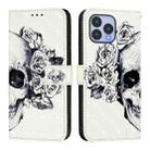 For Cubot P80 3D Painting Horizontal Flip Leather Phone Case(Skull) - 2