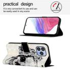 For Cubot P80 3D Painting Horizontal Flip Leather Phone Case(Skull) - 3