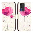 For Cubot A10 3D Painting Horizontal Flip Leather Phone Case(Flower) - 2