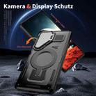 For Samsung Galaxy S24 FE 5G Shield Frame Holder MagSafe Phone Case(Black) - 2