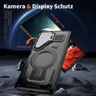 For Samsung Galaxy S24+ 5G Shield Frame Holder MagSafe Phone Case(Black) - 2