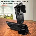For Samsung Galaxy S24+ 5G Shield Frame Holder MagSafe Phone Case(Black) - 3