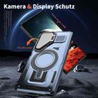 For Samsung Galaxy S23 FE 5G Shield Frame Holder MagSafe Phone Case(Blue) - 2