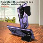 For Samsung Galaxy S23 FE 5G Shield Frame Holder MagSafe Phone Case(Purple) - 3