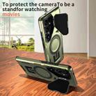 For Samsung Galaxy S23+ 5G Shield Frame Holder MagSafe Phone Case(Olive Green) - 3