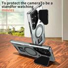 For Samsung Galaxy S23 Ultra 5G Shield Frame Holder MagSafe Phone Case(Grey) - 2