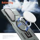 For Samsung Galaxy S23 Ultra 5G Shield Frame Holder MagSafe Phone Case(Grey) - 3