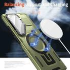 For Samsung Galaxy S25 Ultra 5G Shield Frame Holder MagSafe Phone Case(Olive Green) - 3