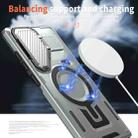 For Samsung Galaxy S25 Ultra 5G Shield Frame Holder MagSafe Phone Case(Grey) - 3