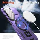 For Samsung Galaxy S25 Ultra 5G Shield Frame Holder MagSafe Phone Case(Purple) - 3