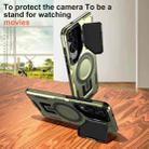 For Samsung Galaxy S25 Edge 5G Shield Frame Holder MagSafe Phone Case(Olive Green) - 2