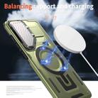 For Samsung Galaxy S25 Edge 5G Shield Frame Holder MagSafe Phone Case(Olive Green) - 3