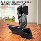 For Samsung Galaxy S25 Edge 5G Shield Frame Holder MagSafe Phone Case(Black) - 2