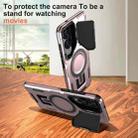 For Samsung Galaxy S25 Edge 5G Shield Frame Holder MagSafe Phone Case(Rose Gold) - 2