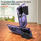 For Samsung Galaxy S25 Edge 5G Shield Frame Holder MagSafe Phone Case(Purple) - 2