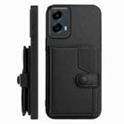 For Motorola Moto G 5G 2024 Button Card Bag RFID Anti-theft Phone Case(Black) - 2