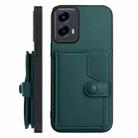 For Motorola Moto G 5G 2024 Button Card Bag RFID Anti-theft Phone Case(Green) - 2
