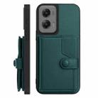 For Motorola Moto G Stylus 5G 2024 Button Card Bag RFID Anti-theft Phone Case(Green) - 2