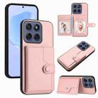 For Motorola Edge 60 Fusion / Edge 60 Button Card Bag RFID Anti-theft Phone Case(Pink) - 1