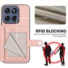 For Motorola Edge 60 Fusion / Edge 60 Button Card Bag RFID Anti-theft Phone Case(Pink) - 3