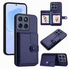 For Motorola Edge 60 Fusion / Edge 60 Button Card Bag RFID Anti-theft Phone Case(Blue) - 1