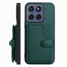 For Motorola Edge 60 Fusion / Edge 60 Button Card Bag RFID Anti-theft Phone Case(Green) - 2