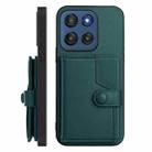 For Motorola Edge 60 Stylus 5G Button Card Bag RFID Anti-theft Phone Case(Green) - 2