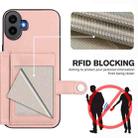 For Nothing CMF Phone 1 Button Card Bag RFID Anti-theft Phone Case(Pink) - 3