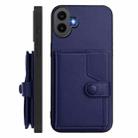 For Nothing CMF Phone 1 Button Card Bag RFID Anti-theft Phone Case(Blue) - 2