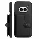 For Nothing Phone 2a Button Card Bag RFID Anti-theft Phone Case(Black) - 2