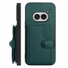 For Nothing Phone 2a Button Card Bag RFID Anti-theft Phone Case(Green) - 2
