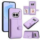 For Nothing Phone 2a Button Card Bag RFID Anti-theft Phone Case(Purple) - 1