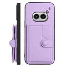 For Nothing Phone 2a Button Card Bag RFID Anti-theft Phone Case(Purple) - 2