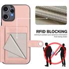For Nothing CMF Phone 2 Pro Button Card Bag RFID Anti-theft Phone Case(Pink) - 3