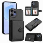 For Nothing CMF Phone 2 Pro Button Card Bag RFID Anti-theft Phone Case(Black) - 1