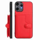 For Nothing CMF Phone 2 Pro Button Card Bag RFID Anti-theft Phone Case(Red) - 2