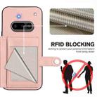 For Nothing Phone 3a Button Card Bag RFID Anti-theft Phone Case(Pink) - 3