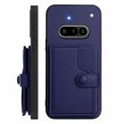For Nothing Phone 3a Button Card Bag RFID Anti-theft Phone Case(Blue) - 2