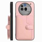 For Nothing Phone 3a Pro Button Card Bag RFID Anti-theft Phone Case(Pink) - 2