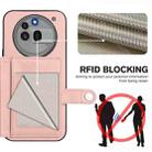 For Nothing Phone 3a Pro Button Card Bag RFID Anti-theft Phone Case(Pink) - 3
