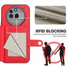 For Nothing Phone 3a Pro Button Card Bag RFID Anti-theft Phone Case(Red) - 3