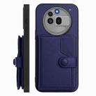 For Nothing Phone 3a Pro Button Card Bag RFID Anti-theft Phone Case(Blue) - 2